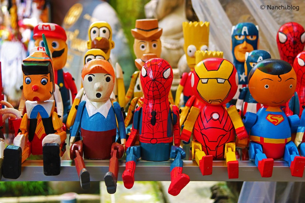 Wooden Toys, Ubud Market, Ubud, Bali, Indonesia