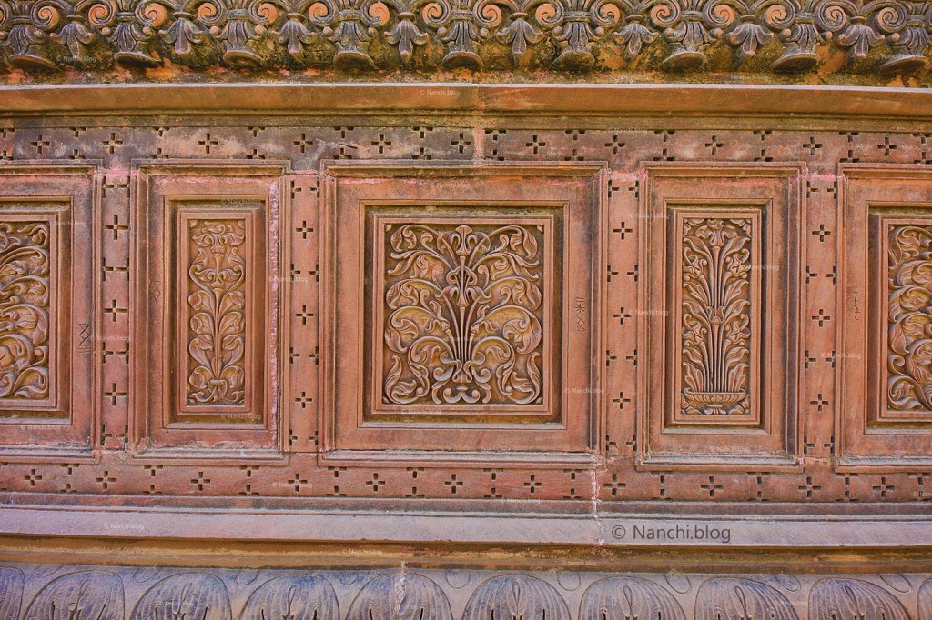 Carvings on The Royal Cenotaphs, Devikund Sagar, Bikaner