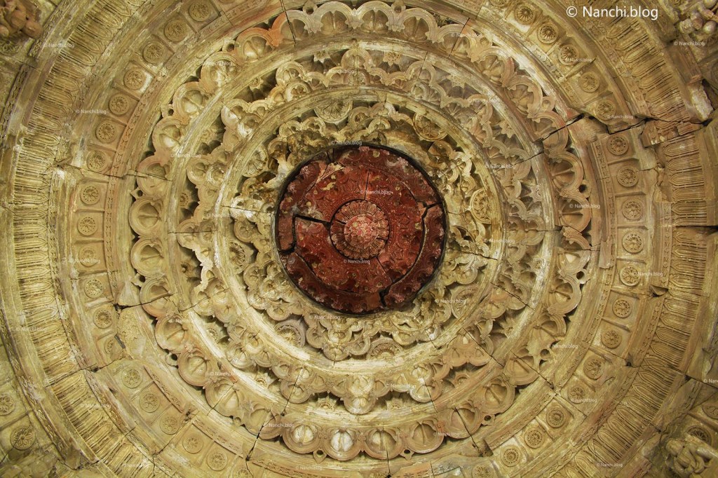 Ceiling of the temple, Bhangarh Fort, Jaipur, Rajasthan