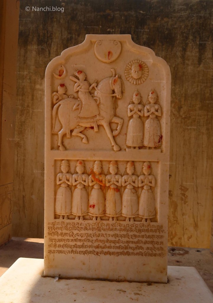 Goddess on Stone at The Royal Cenotaphs, Devikund Sagar, Bikaner