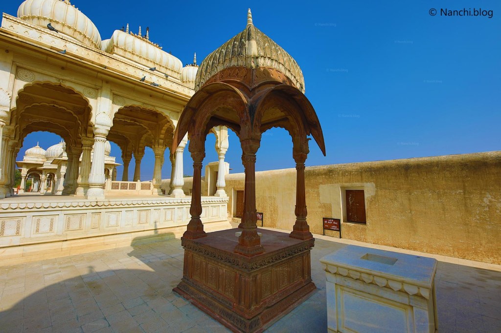 One of the Cenotaphs, The Royal Cenotaphs, Devikund Sagar, Bikaner